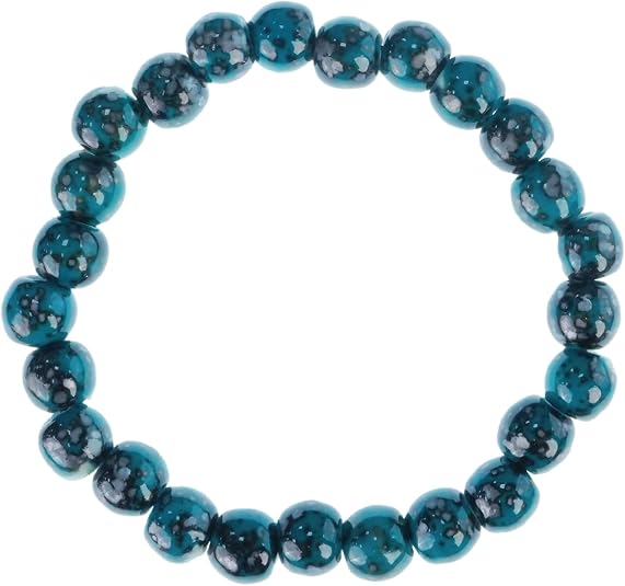 mm Ceramic Colorful Elastic Bracelets, Spiritual Healing Bracelet for Women and Men, Handmade Yoga Meditation Jewelry Gift